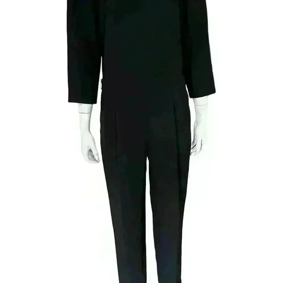 Madewell Sloan Black Cropped Jumpsuit Minimalist Workwear Stretch Size 4 - Picture 6 of 11